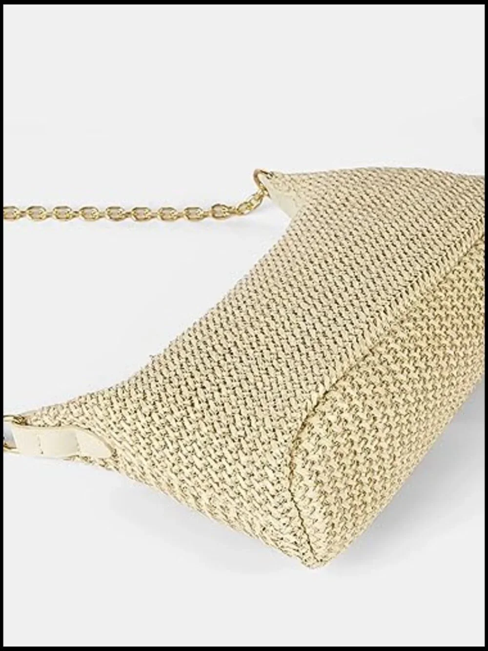 Straw Woven Shoulder Tote Handbag Casual Boho Beach Vacation Purse - Picture 5 of 7
